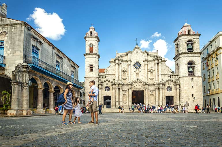 Cristopher Columbus Cathedral in Old Havana.