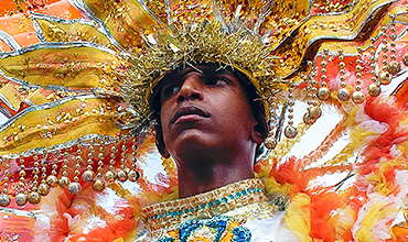 Cuban costume at Santiago Carnival.